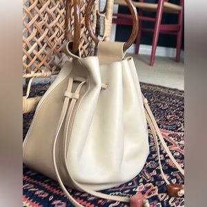 Ulla Johnson leather drawstring bag